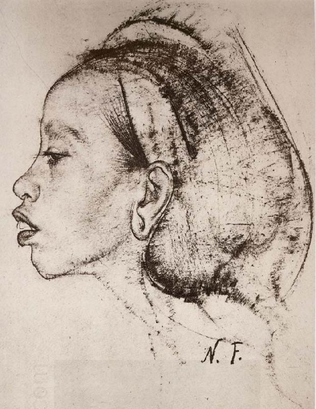 Nikolay Fechin Head portrait  of female China oil painting art